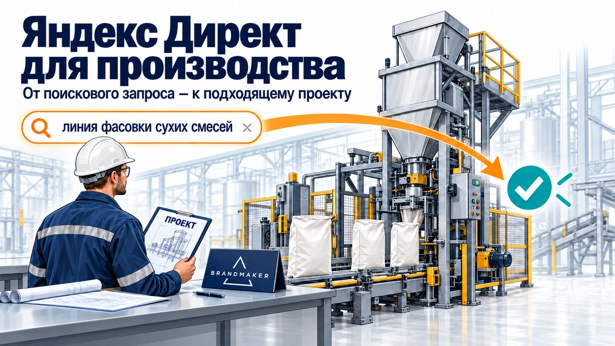 Яндекс Директ для производства: как рекламировать не станок, а задачу заказчика